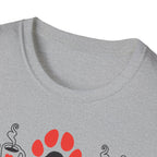 Dogs Books & Coffee T-Shirt (Red) — Dog Lover Reading & Coffee Tee