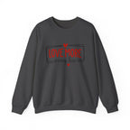 Crewneck Sweatshirt "Love More, Worry Less" – Casual Cozy Sweatshirt