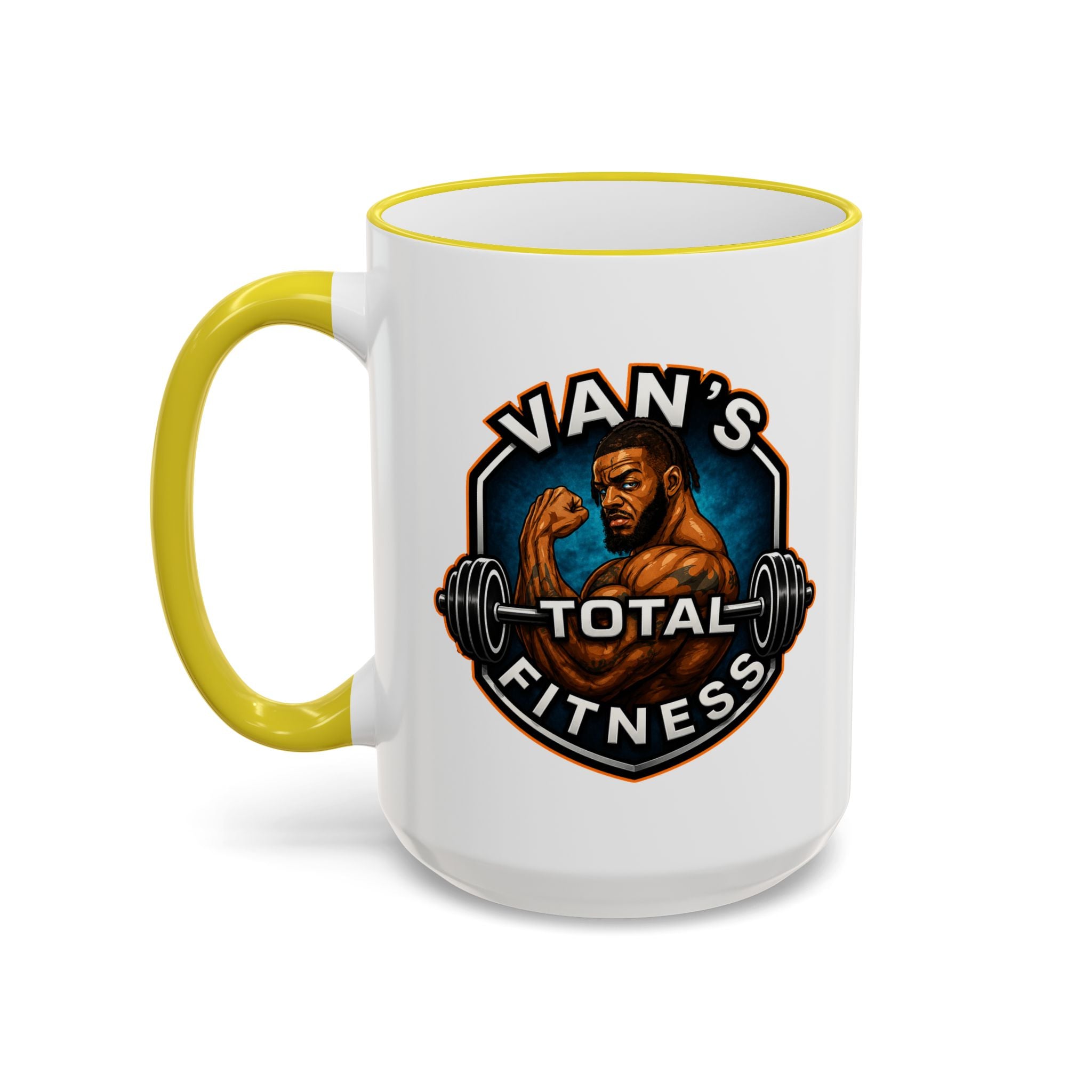 Van's Total Fitness Logo Mug - Accent Rim & Handle 11oz/15oz