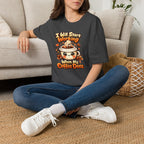 “I Will Start Working When My Coffee Does” Cute Kawaii Coffee Shirt — Coffee T‑Shirt
