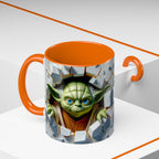 Yoda Break Through Accent Coffee Mug (11/15oz)
