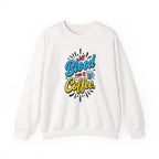 Coffee Crewneck Sweatshirt – “My Blood Type is Coffee” Graphic Pullover