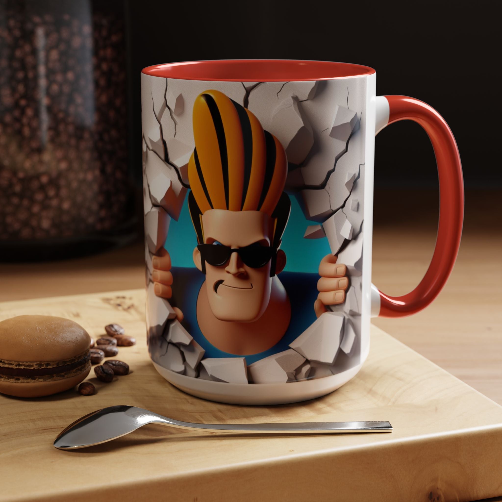 Johnny Bravo Breakthrough Coffee Mug (11oz & 15oz)