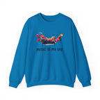 Music Is My Life Sweatshirt — Colorful Piano Graphic Crewneck