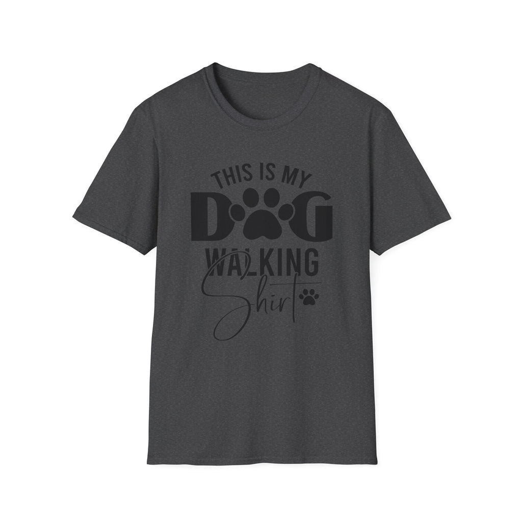 Dog Walking T-Shirt — "This Is My Dog Walking Shirt" Pet Lover Tee
