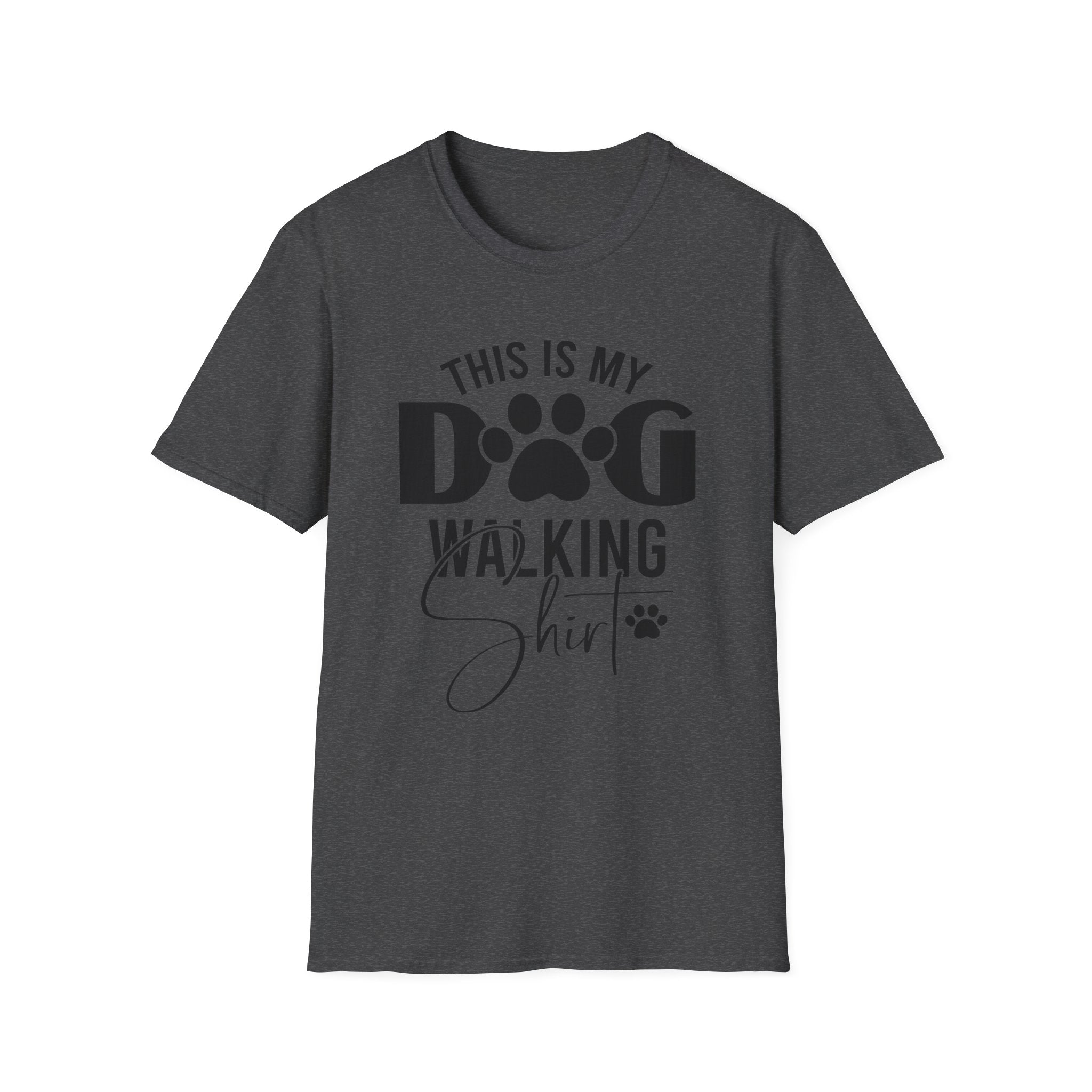 Dog Walking T-Shirt — "This Is My Dog Walking Shirt" Pet Lover Tee