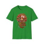 Black Nurse Magic T-Shirt — Nurse w/Brown Afro Illustration with Inspirational Words