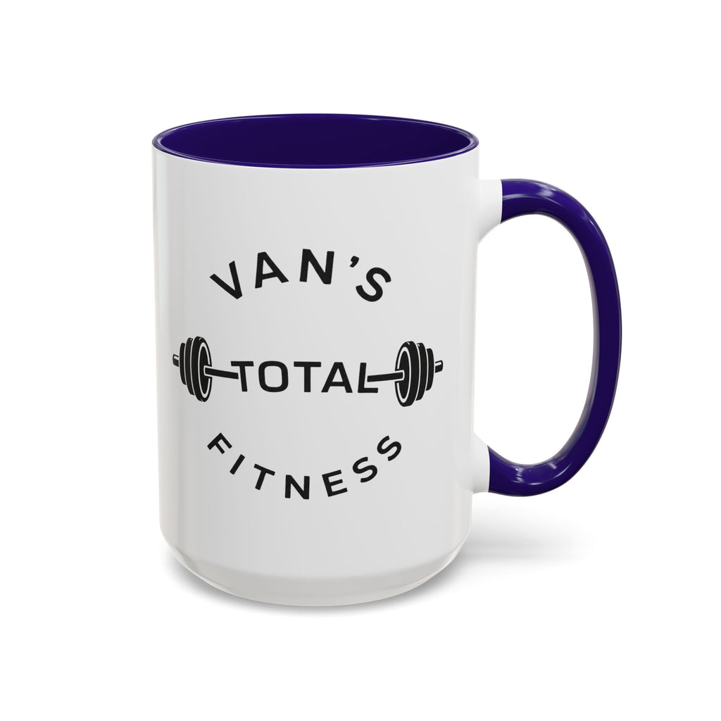 Van's Total Fitness Coffee Mug (11oz/15oz) — Gym Barbell Ceramic Mug