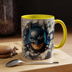 Batman "Break Through" Accent Mug — Superhero Coffee Cup (11/15oz)
