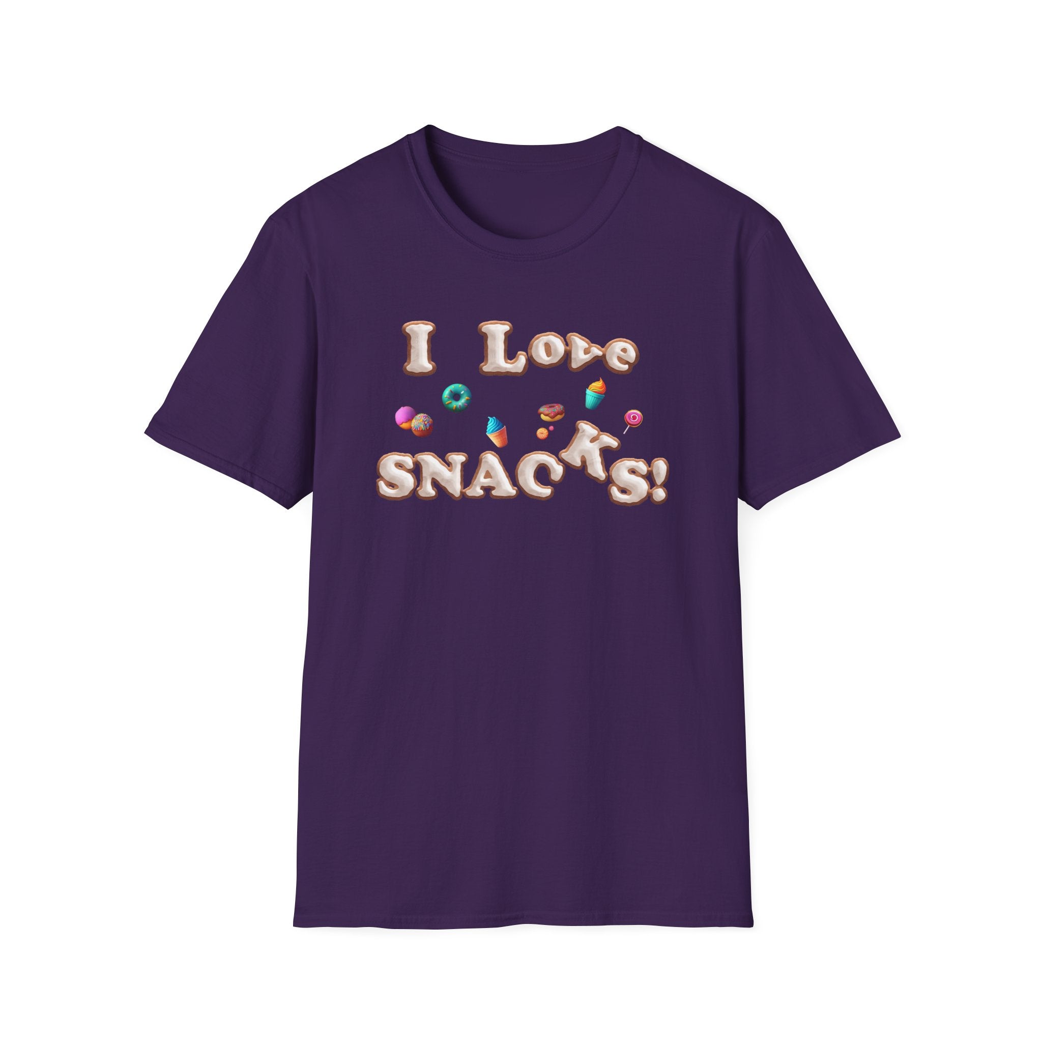 I Love Snacks T-Shirt — Cute Snack Lover Graphic Tee