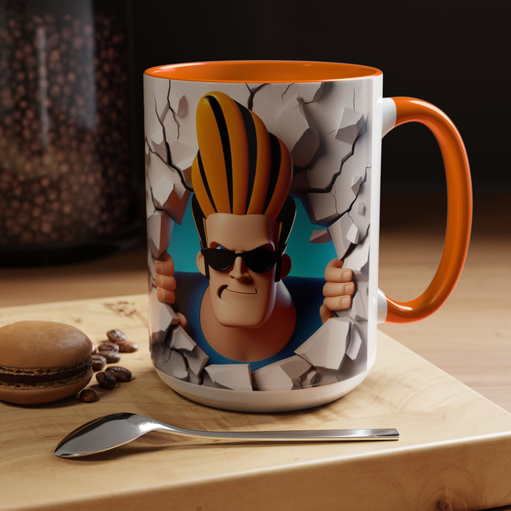 Johnny Bravo Breakthrough Coffee Mug (11oz & 15oz)