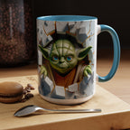 Yoda Break Through Accent Coffee Mug (11/15oz)