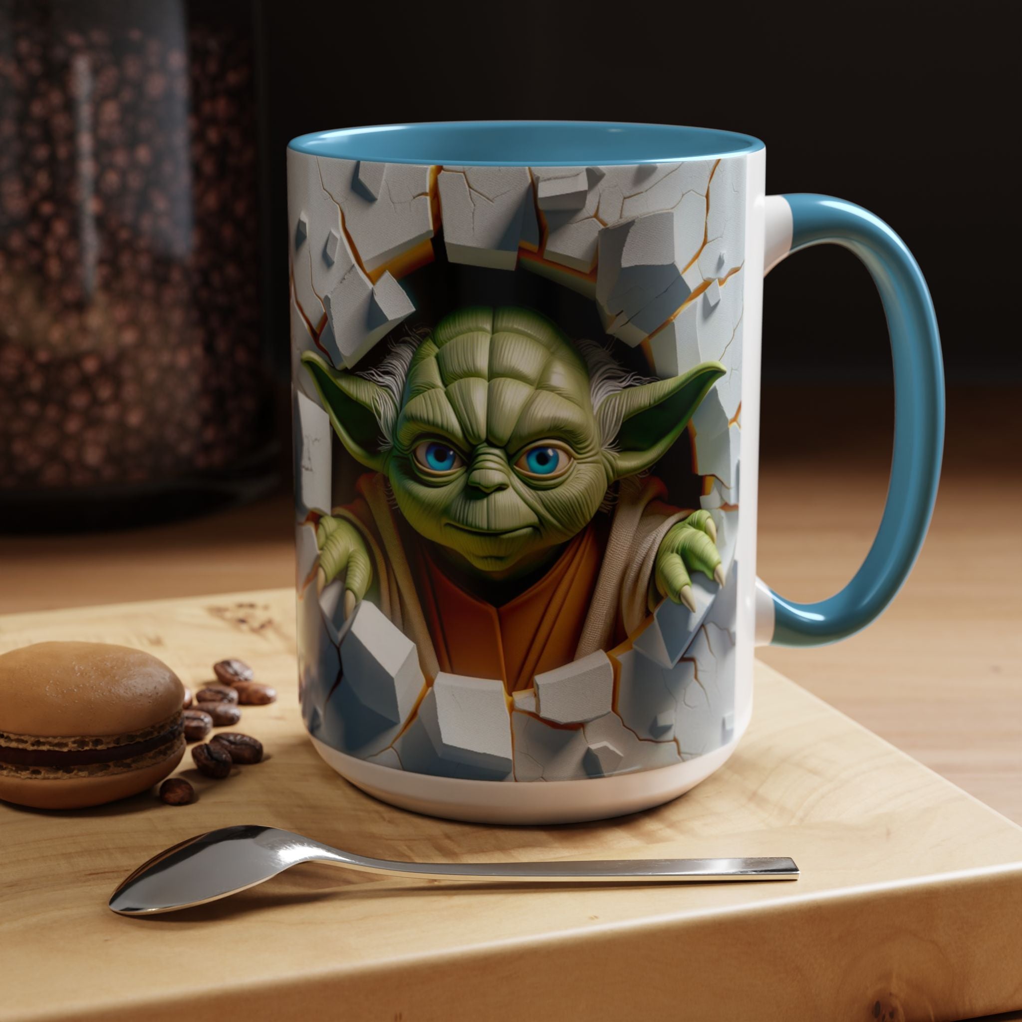 Yoda Break Through Accent Coffee Mug (11/15oz)