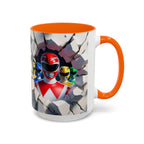 Power Rangers Coffee Mug — Retro Superhero Team Design (11/15 oz)