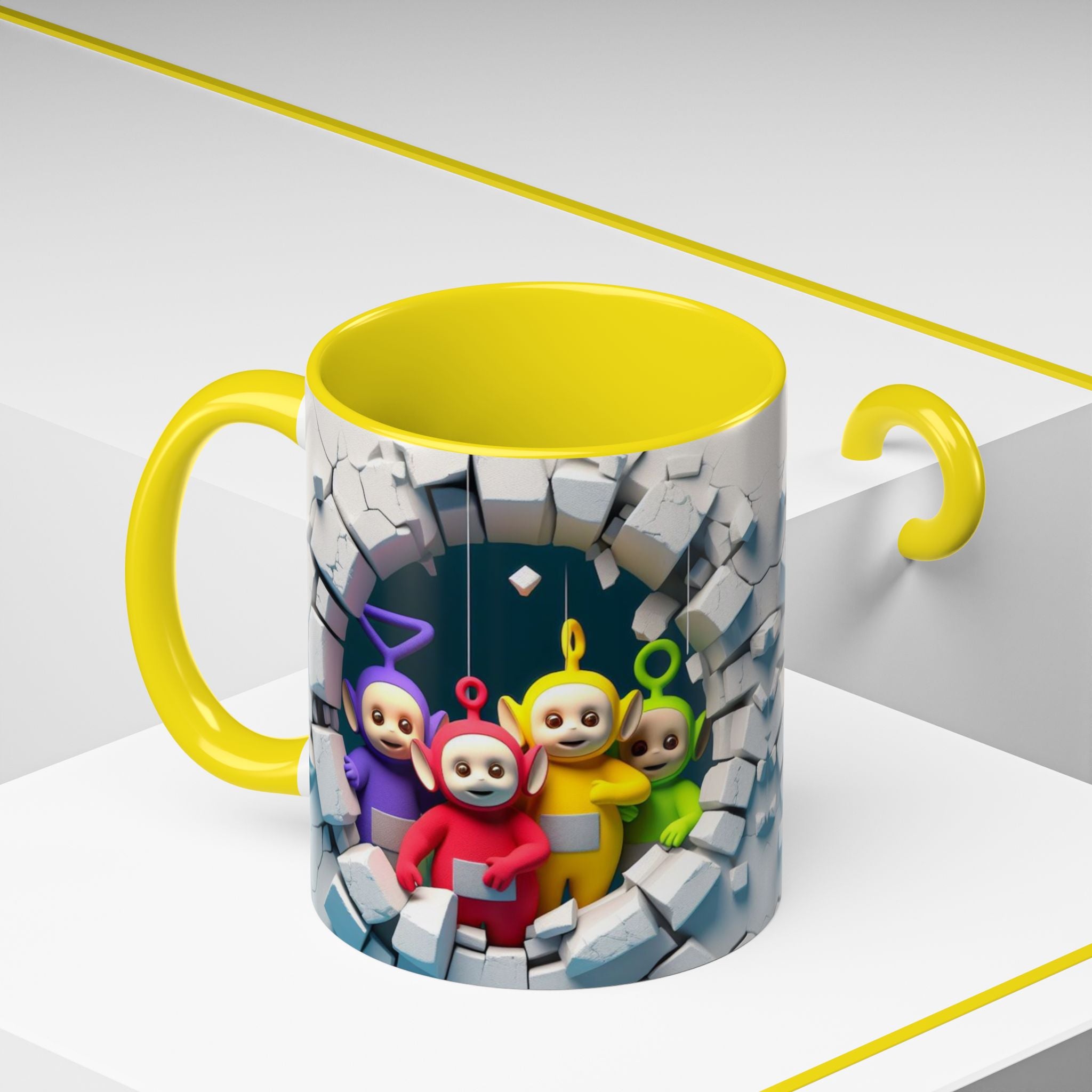 Teletubbies Tunnel Coffee Mug — Cute Retro Kids TV Character Design (11/15oz)