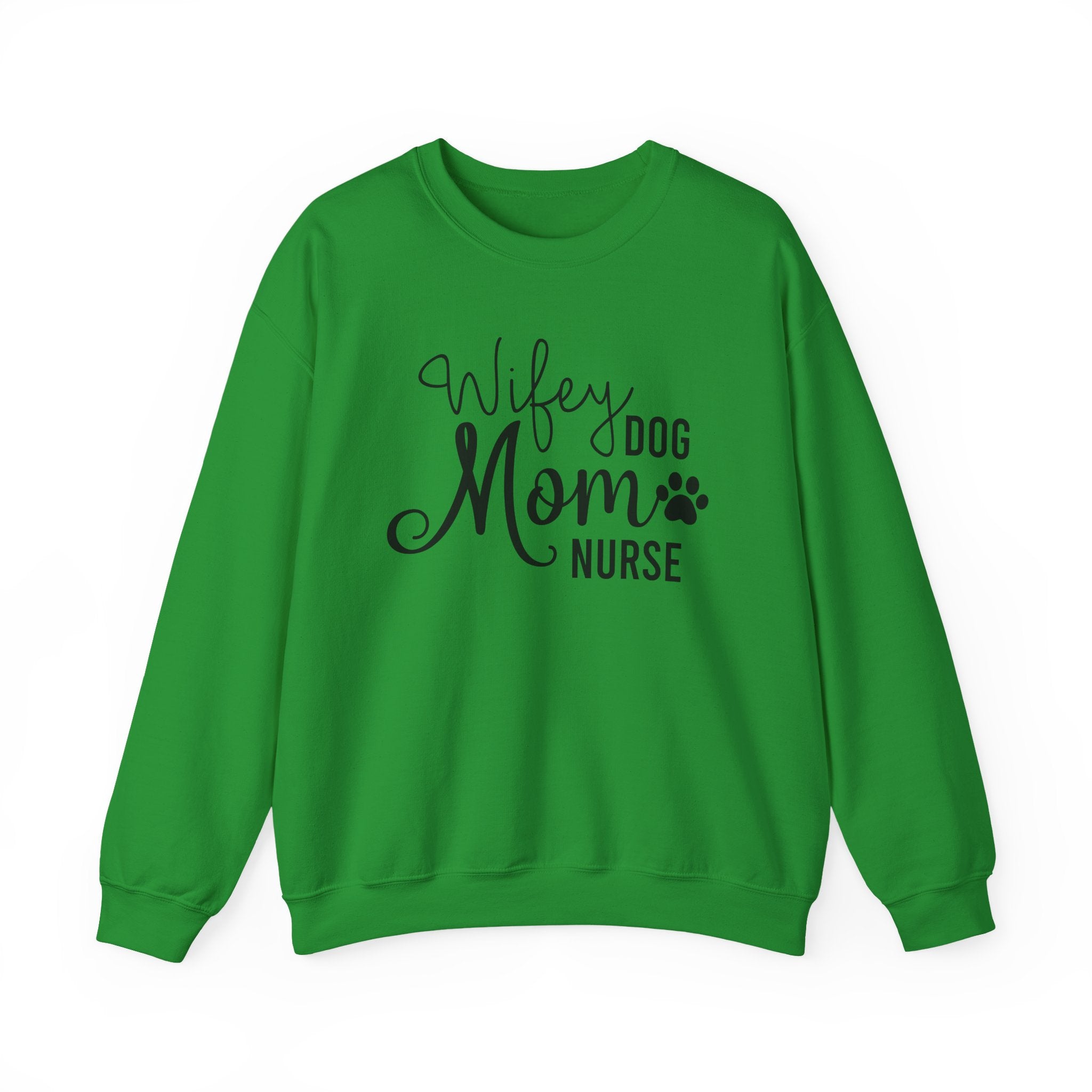 Wifey Dog Mom Nurse Sweatshirt - Cozy Crewneck for Nurses & Pet Lovers