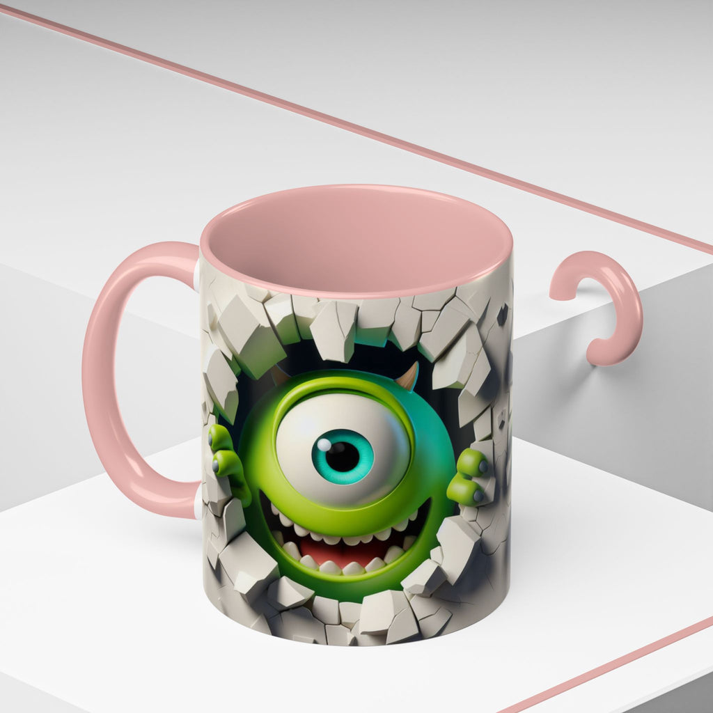 Monster's Inc Mike Peekaboo Coffee Mug – Cute One-Eyed Cartoon Accent Mug (11/15oz)