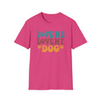 Love Me Love My Dog T-Shirt — Retro Paw Print Dog Lover Tee