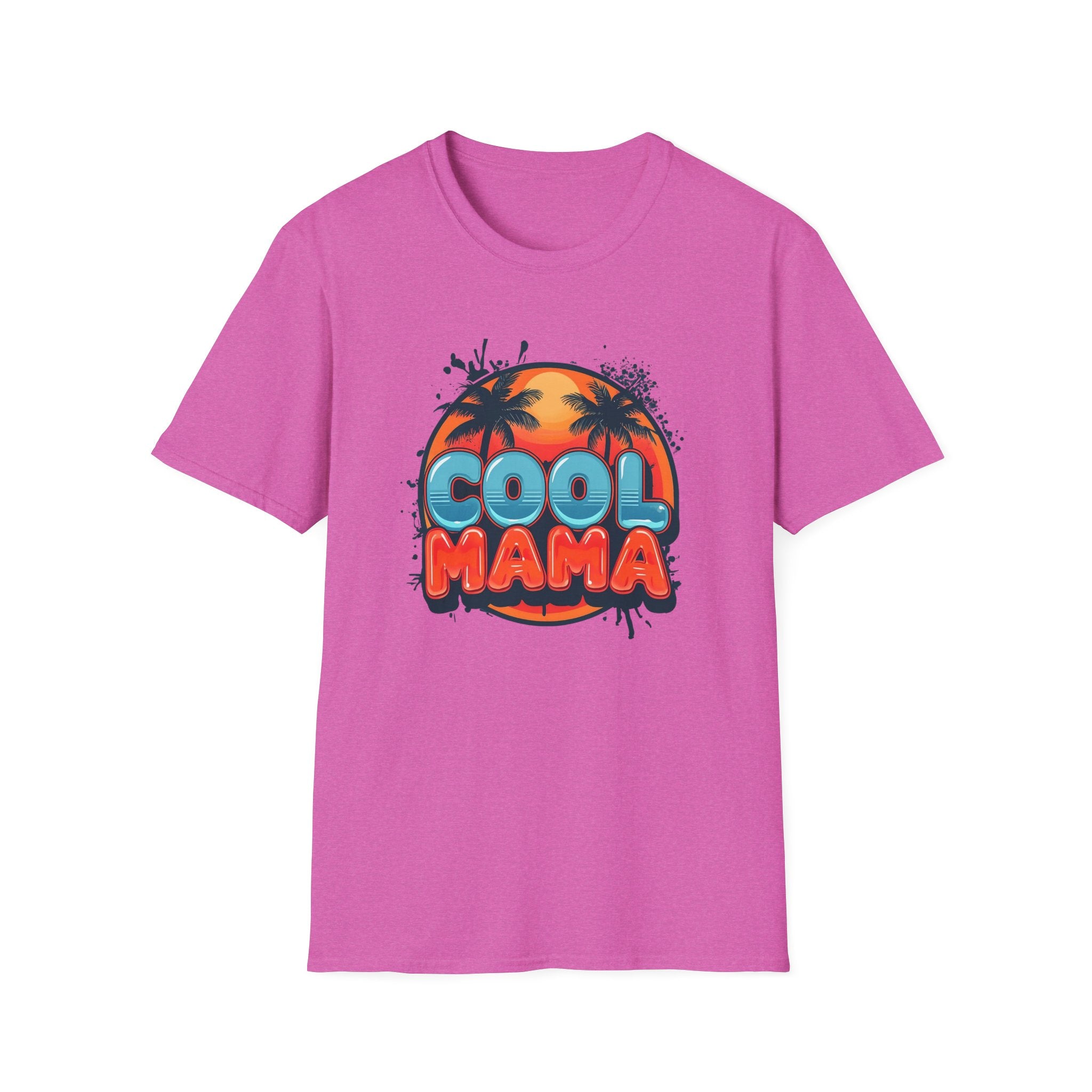 Cool Mama T-Shirt — Retro Palm Sunset Graphic Tee for Moms