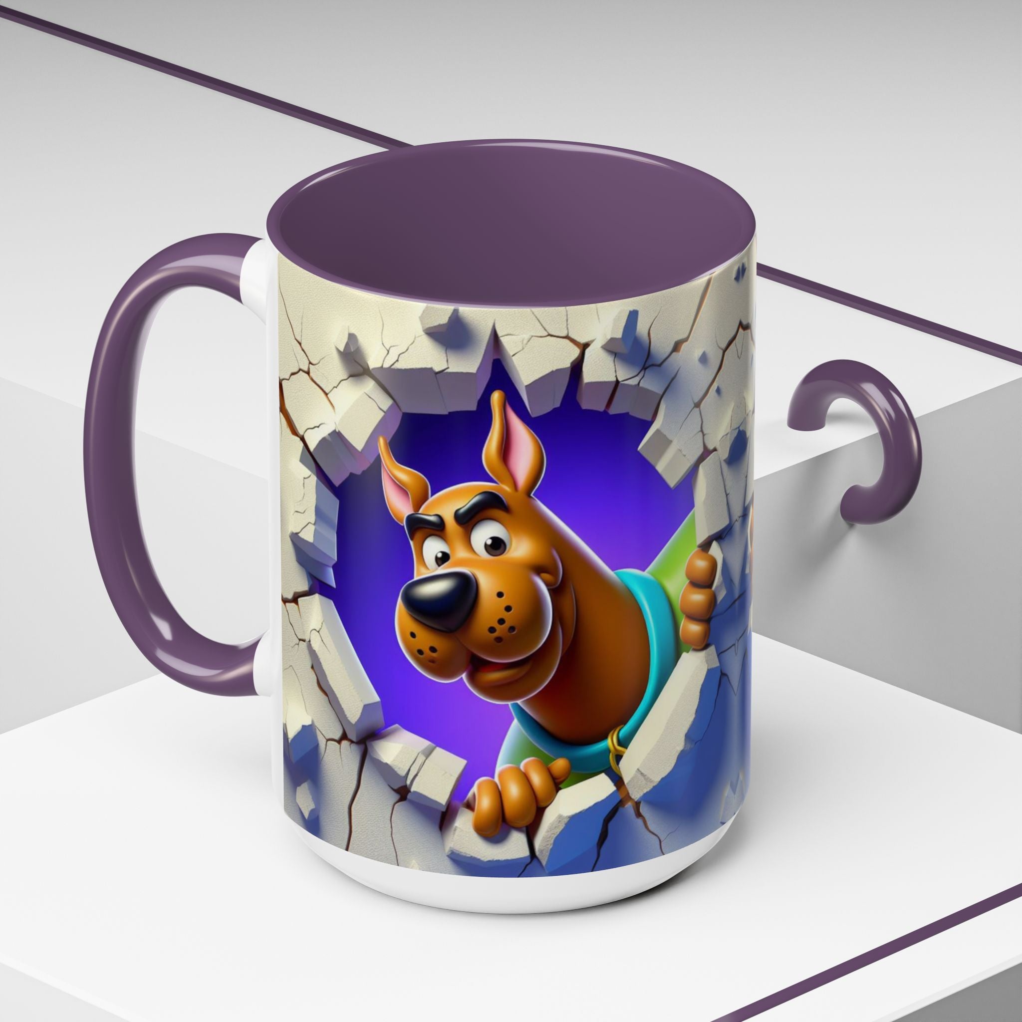Scooby-Doo "Breaking Through" Accent Coffee Mug (11/15 oz)