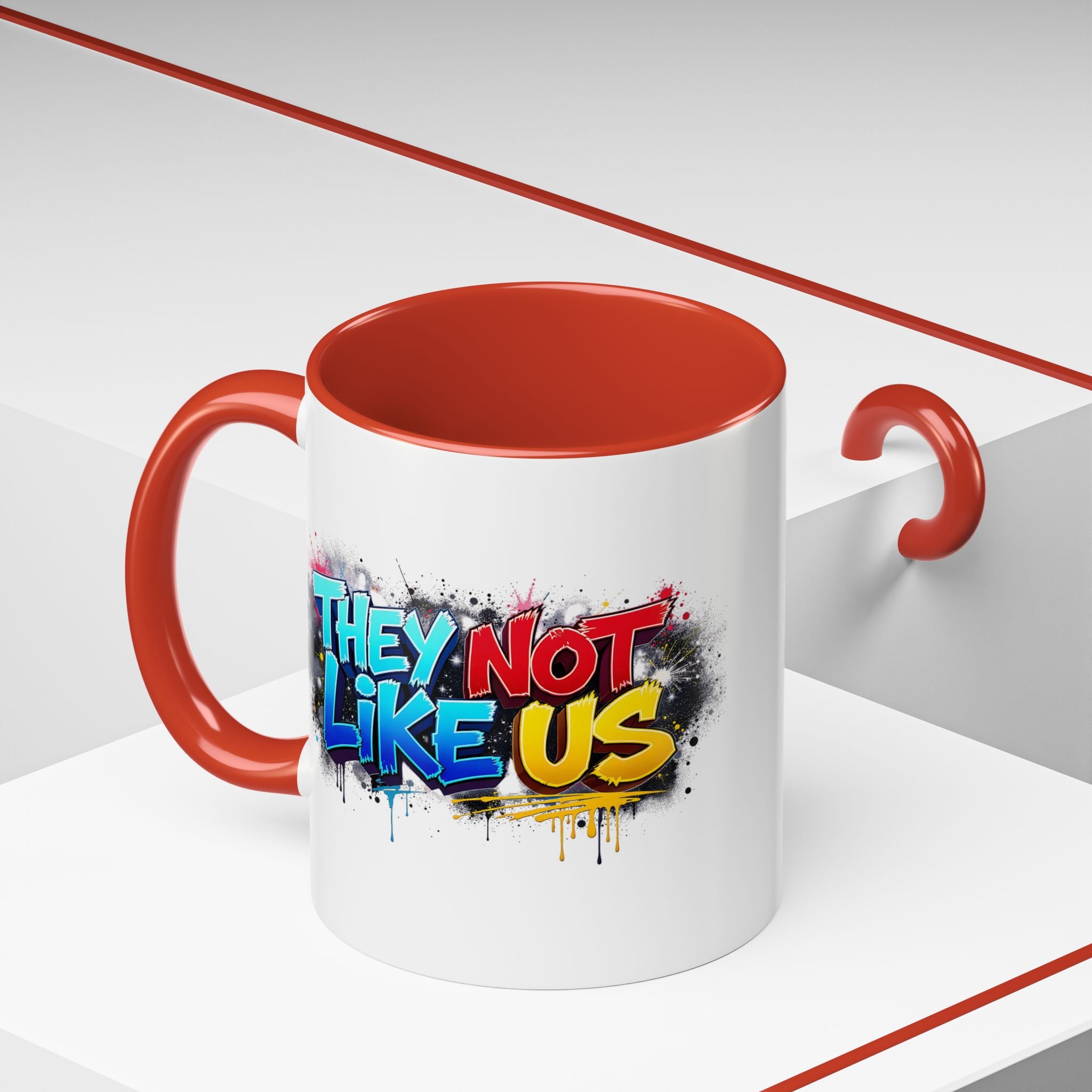 They Not Like Us Coffee Mug — Graffiti Accent Mug (11/15oz)