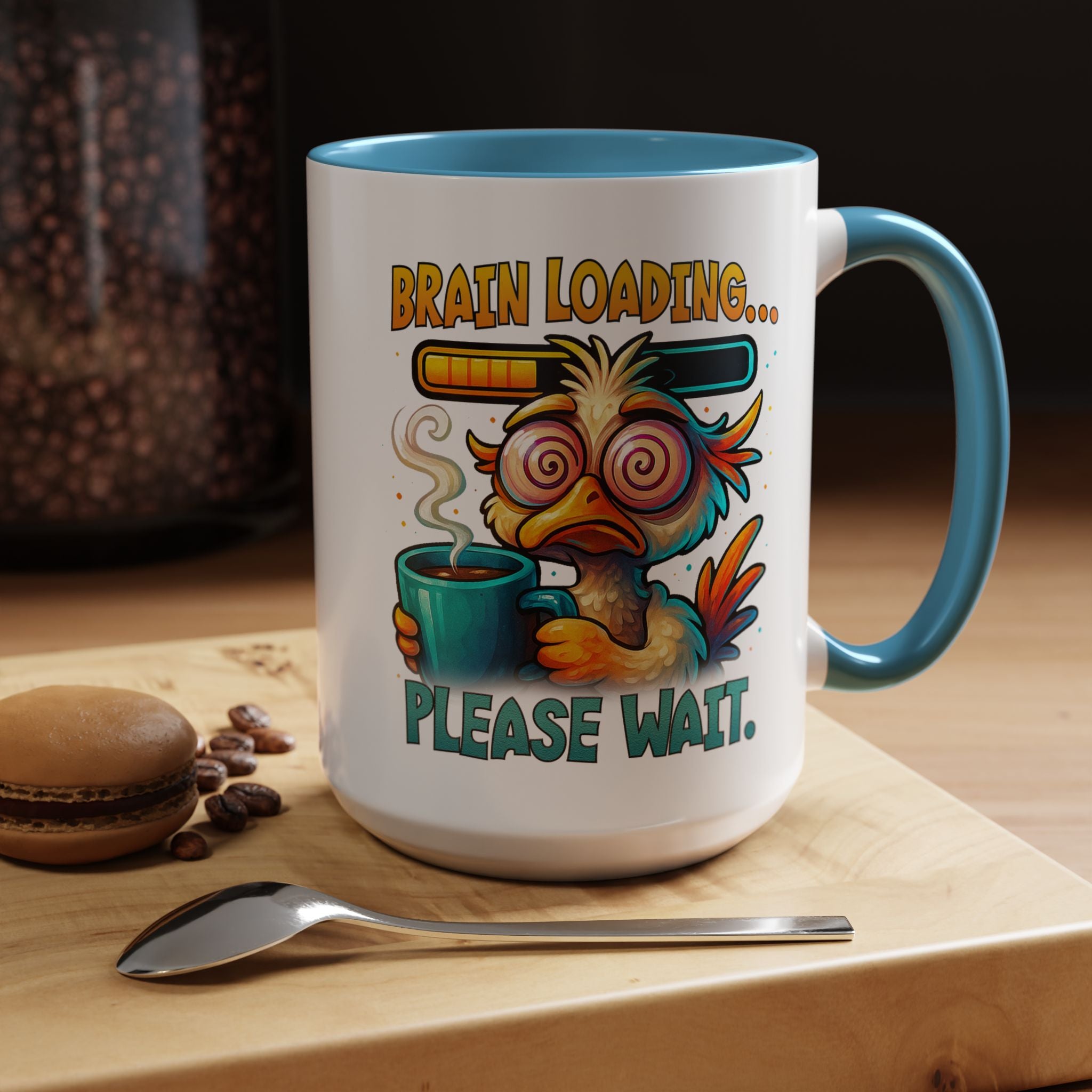 "Brain Loading... Please Wait" Funny Morning Mug for Coffee Lovers