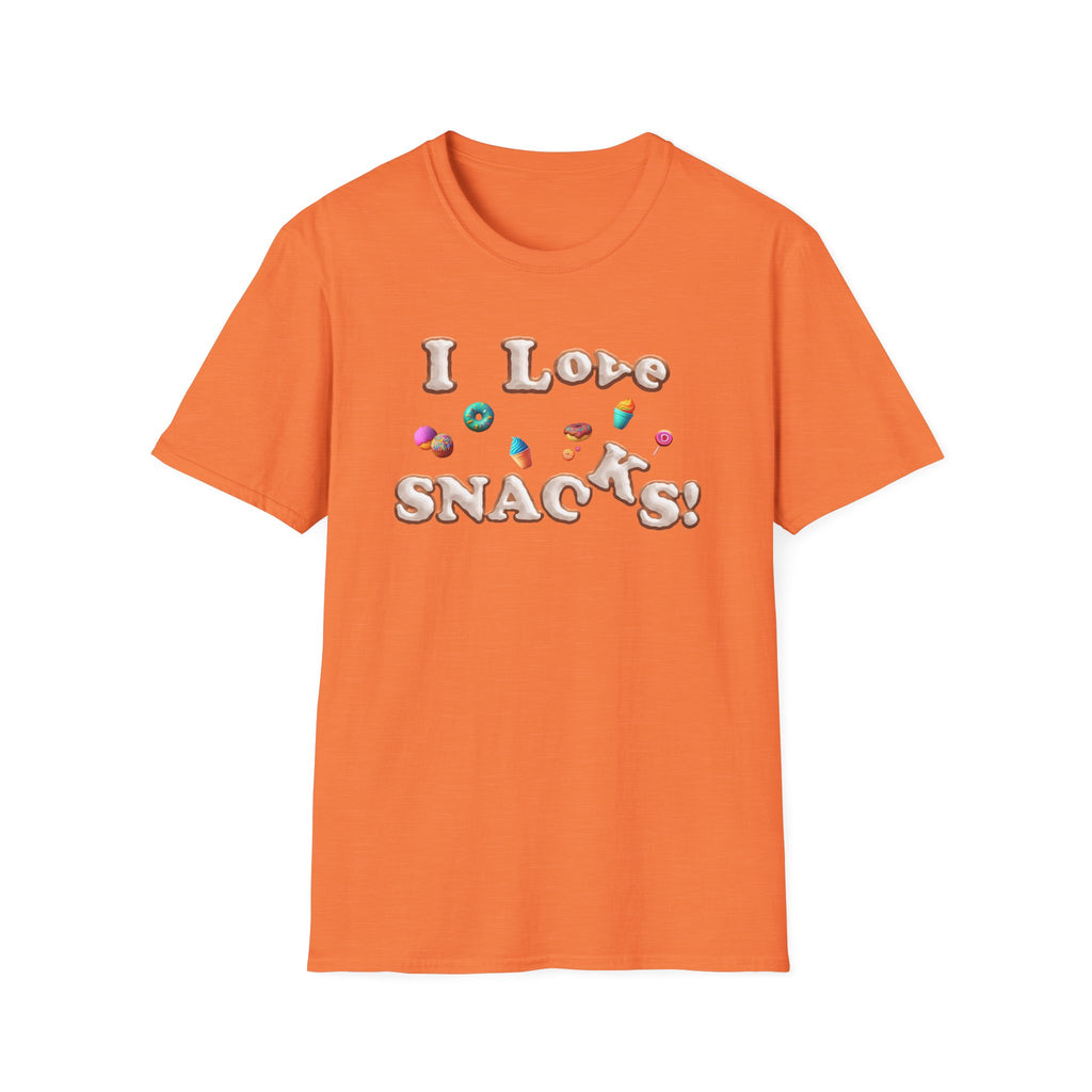 I Love Snacks T-Shirt — Cute Snack Lover Graphic Tee