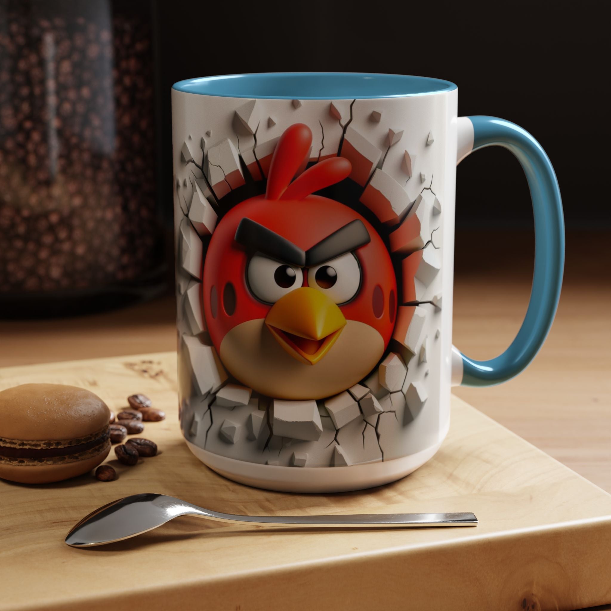 Angry Bird "Break Through" Accent Coffee Mug (11/15oz)