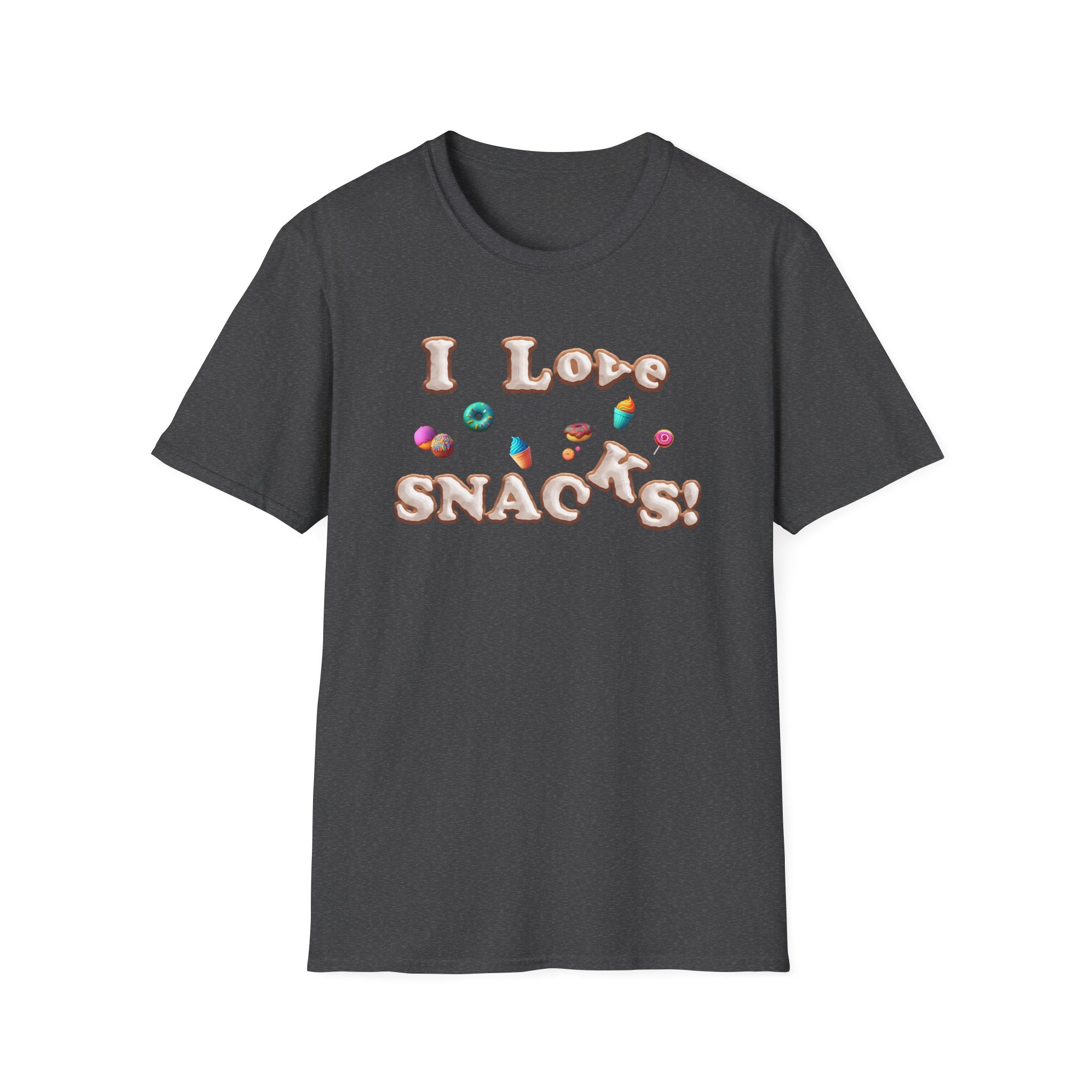 I Love Snacks T-Shirt — Cute Snack Lover Graphic Tee