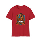 Van's Total Fitness T-Shirt | Muscular Bodybuilder Logo Tee