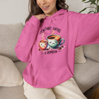 “Life Without Coffee Is Depresso” Cute Cartoon Coffee Hoodie — Coffee Lovers Hoodie