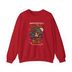 Dope Black Nurse Crewneck Sweatshirt – "Nurse Living Her Best Life" Graphic Black Afro