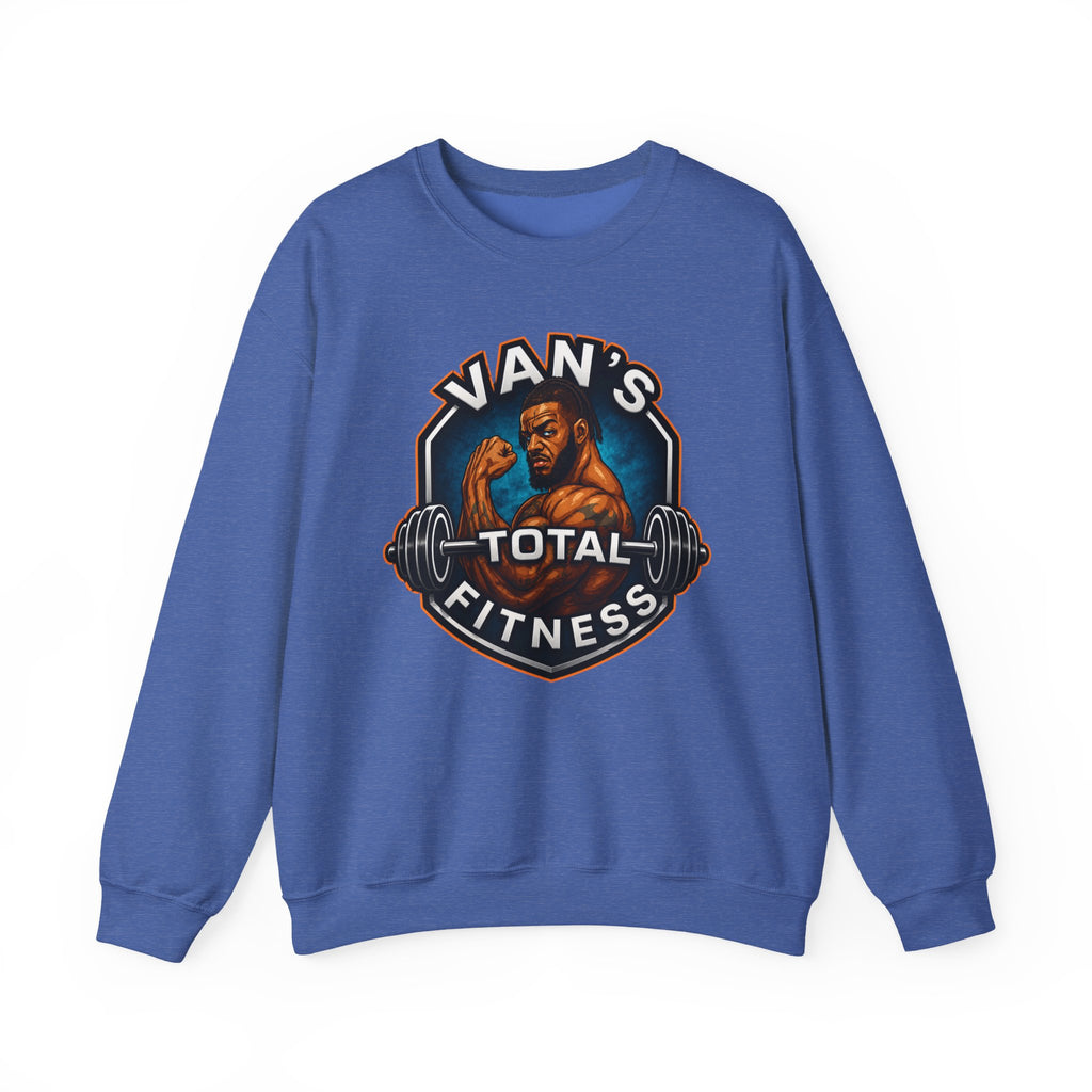 Van's Total Fitness Crewneck Sweatshirt — Gym Logo Pullover for Van's Total Fitness Fans