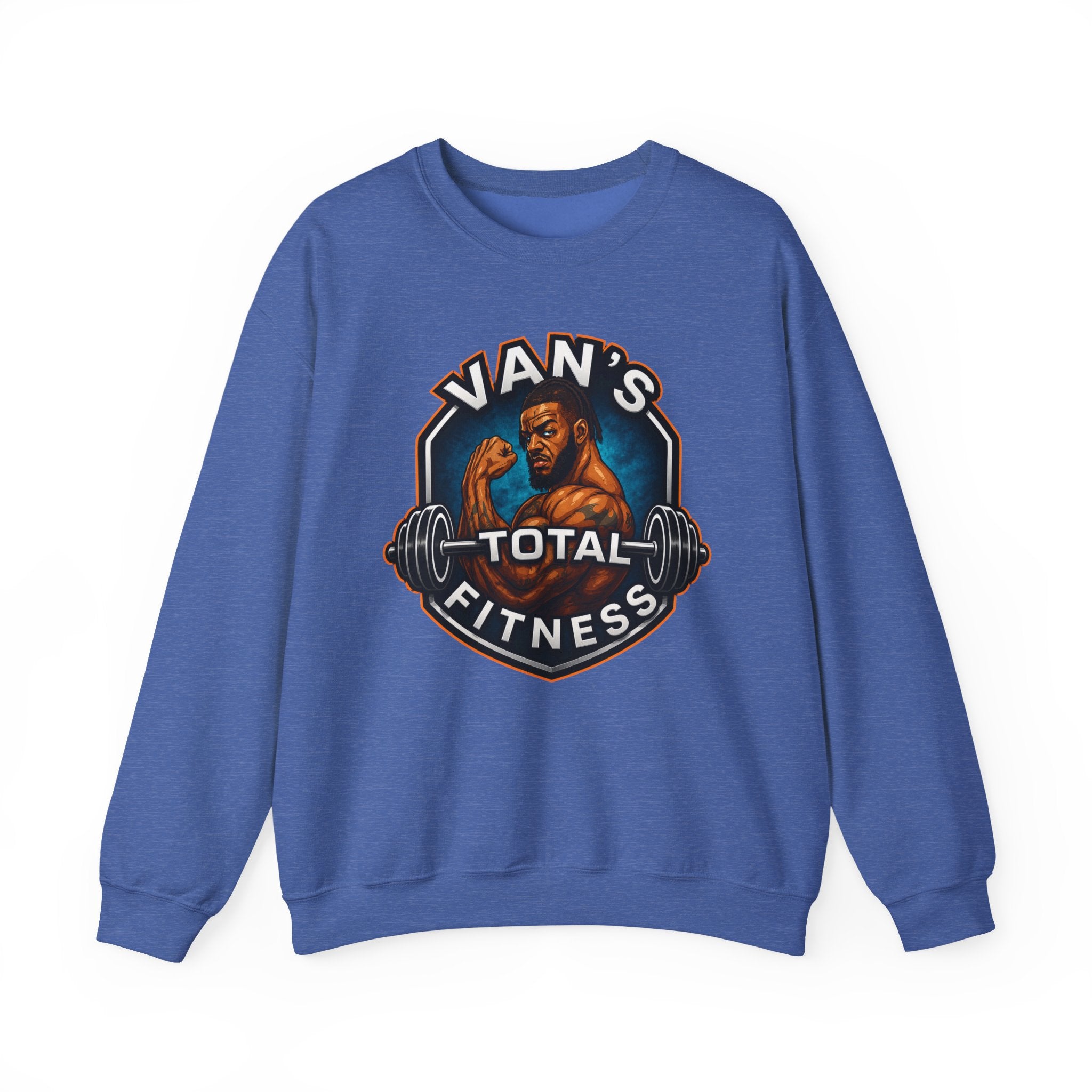 Van's Total Fitness Crewneck Sweatshirt — Gym Logo Pullover for Van's Total Fitness Fans