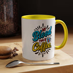 Coffee Mug — "My Blood Type Is Coffee" Accent Ceramic Mug (11/15oz)