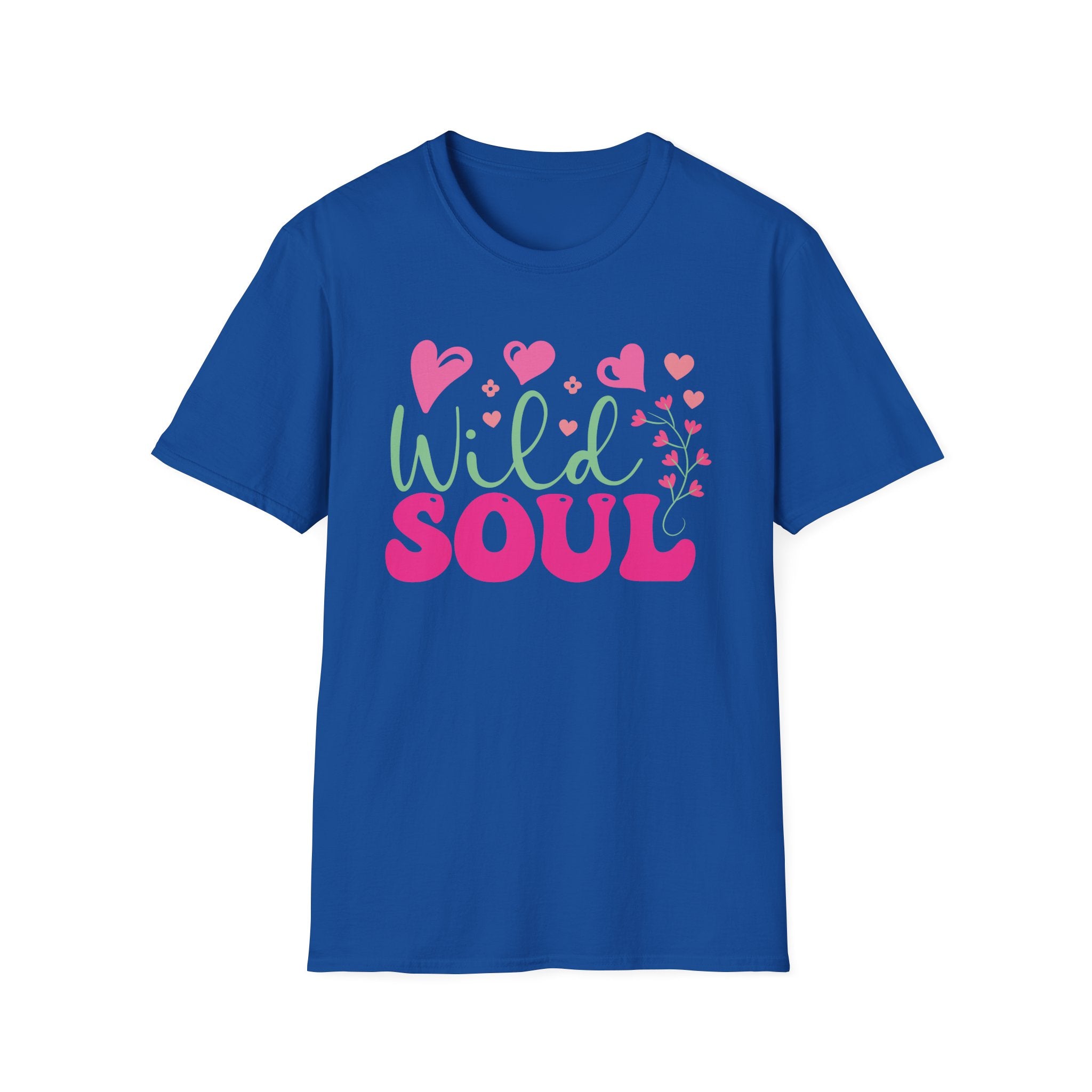 Wild Soul T-Shirt — Pink & Green Heart Graphic Tee