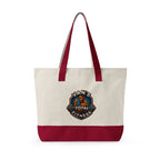 Fitness Logo Canvas Tote Bag — "Van's Total Fitness" Zippered Beach & Gym Tote