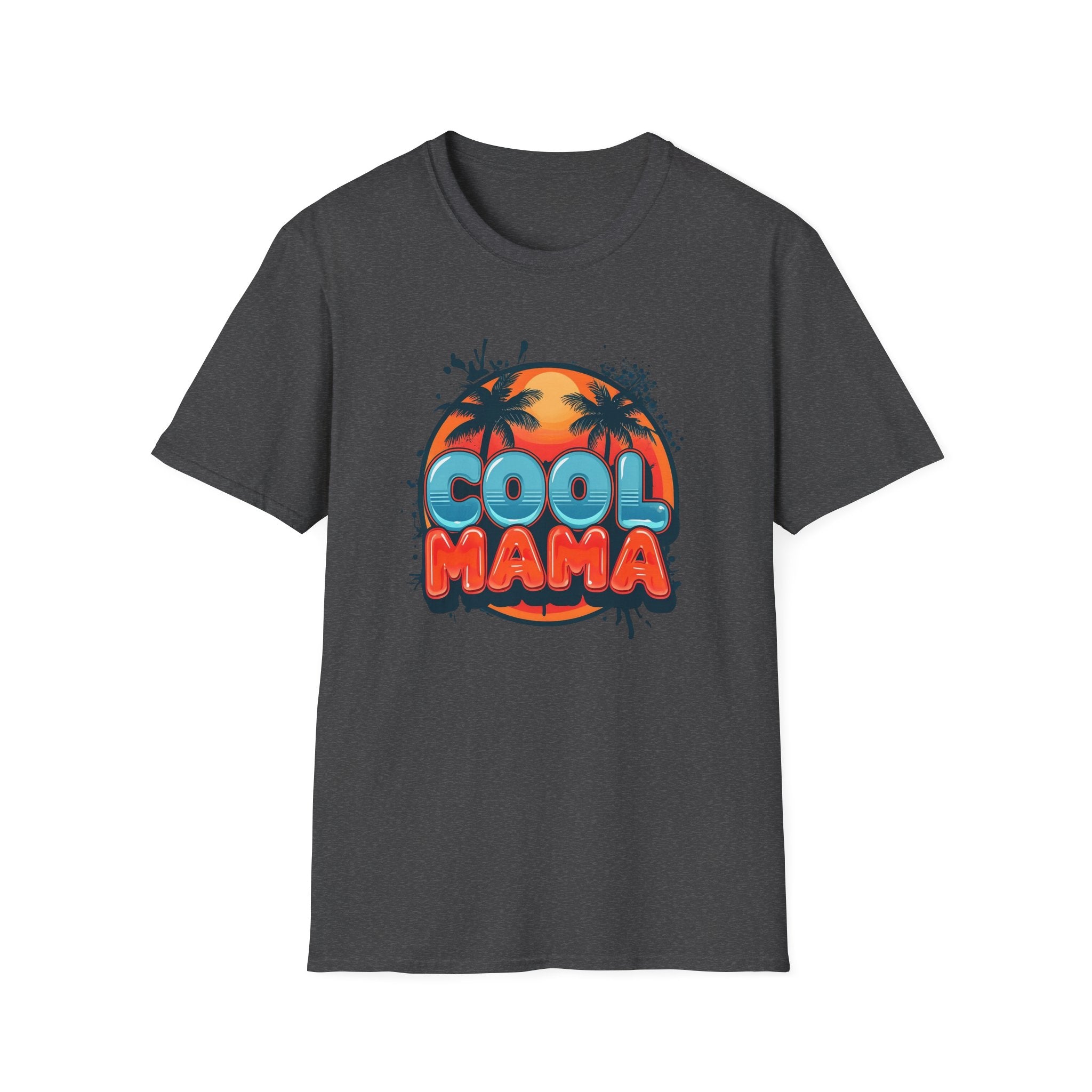 Cool Mama T-Shirt — Retro Palm Sunset Graphic Tee for Moms