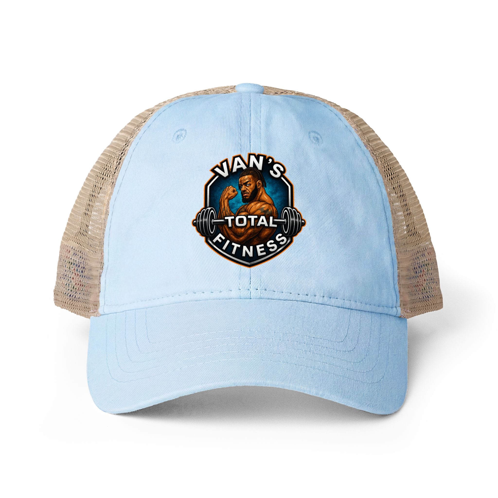 Van's Total Fitness Washed Mesh- Ponytail Back Cap