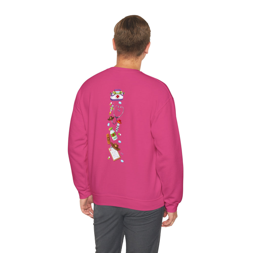 Nurse Story Sweatshirt — Cute Medical Cartoon Crewneck for Nurses