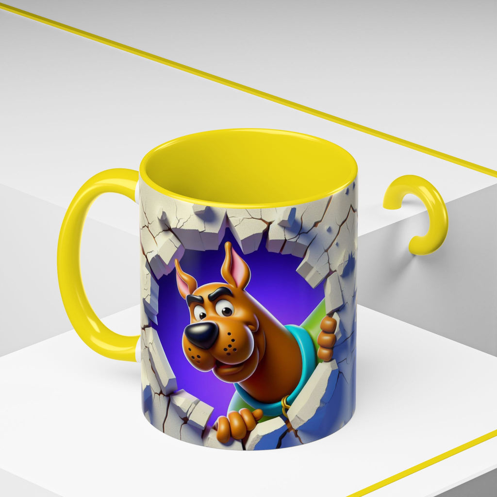 Scooby-Doo "Breaking Through" Accent Coffee Mug (11/15 oz)