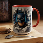 Batman "Break Through" Accent Mug — Superhero Coffee Cup (11/15oz)