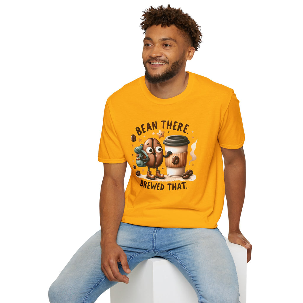 Bean There Brewed That T-Shirt — Cute Coffee Bean Pun Tee