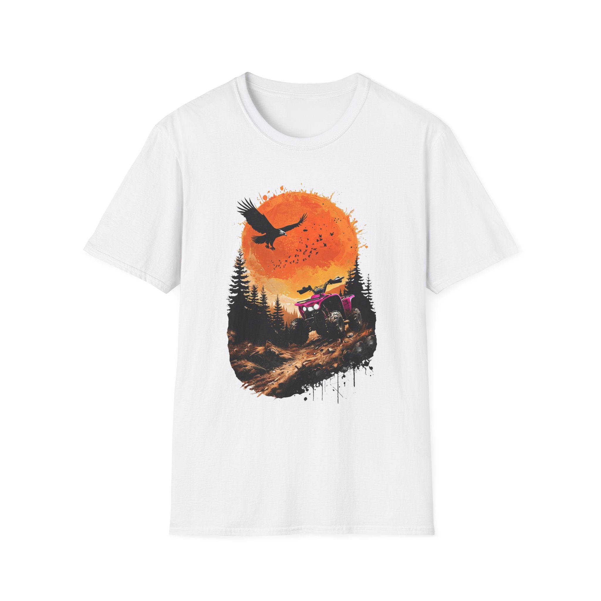 Off-Road Jeep Sunset T-Shirt — Adventure Forest Graphic Tee