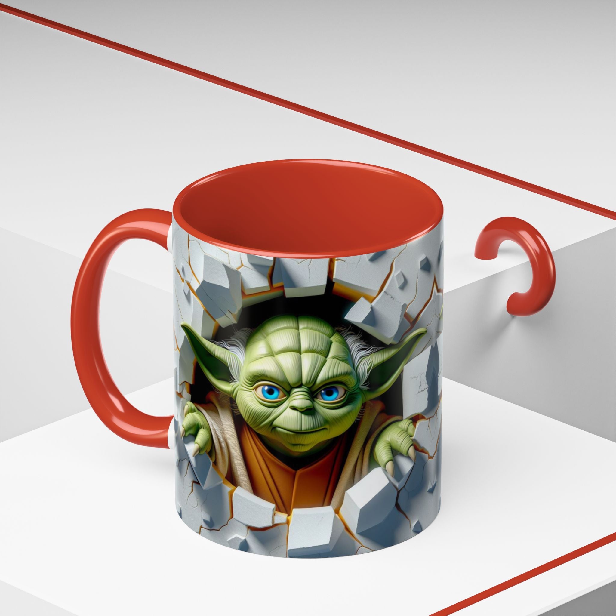 Yoda Break Through Accent Coffee Mug (11/15oz)