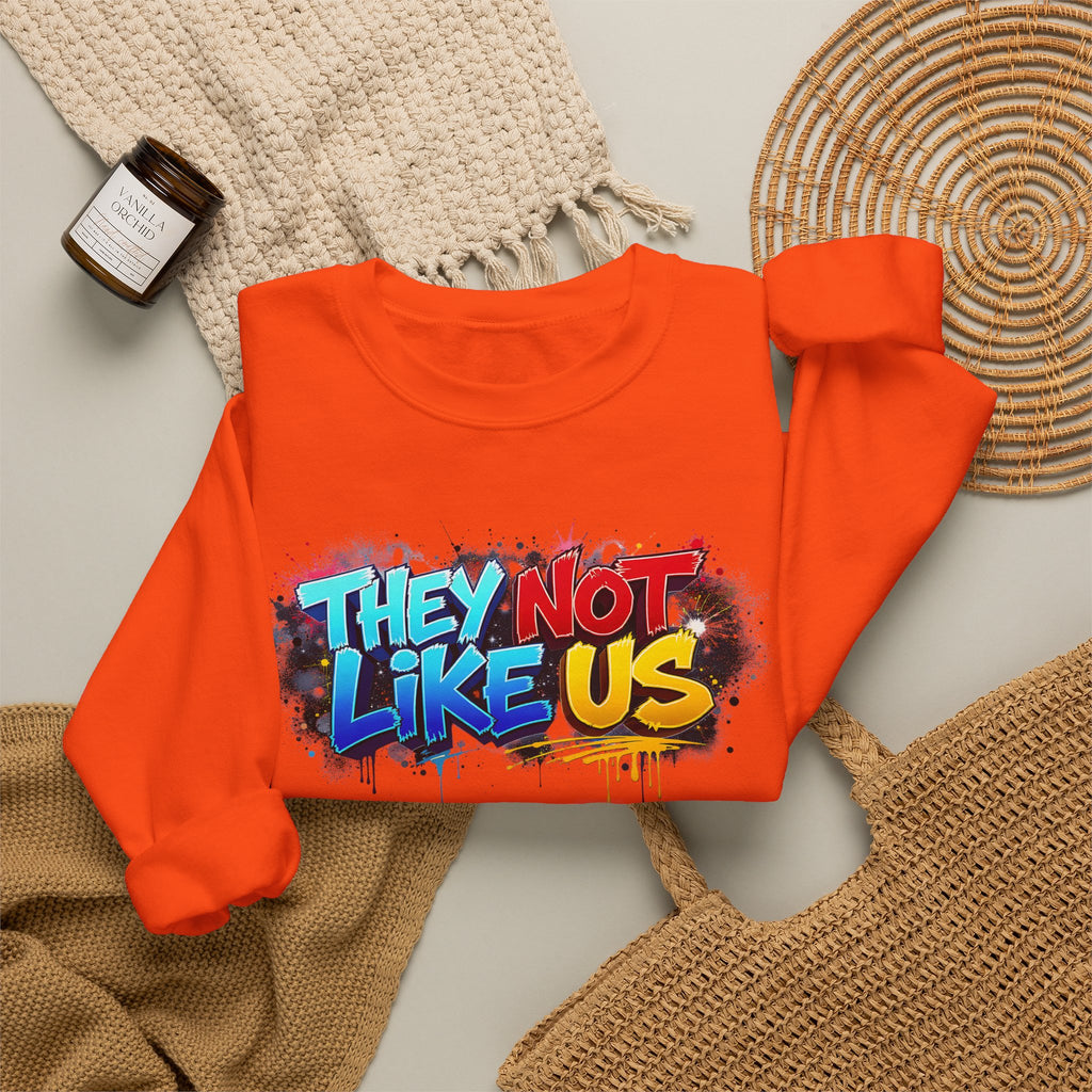 "They Not Like Us" Street Art Graphic — Crewneck Sweatshirt
