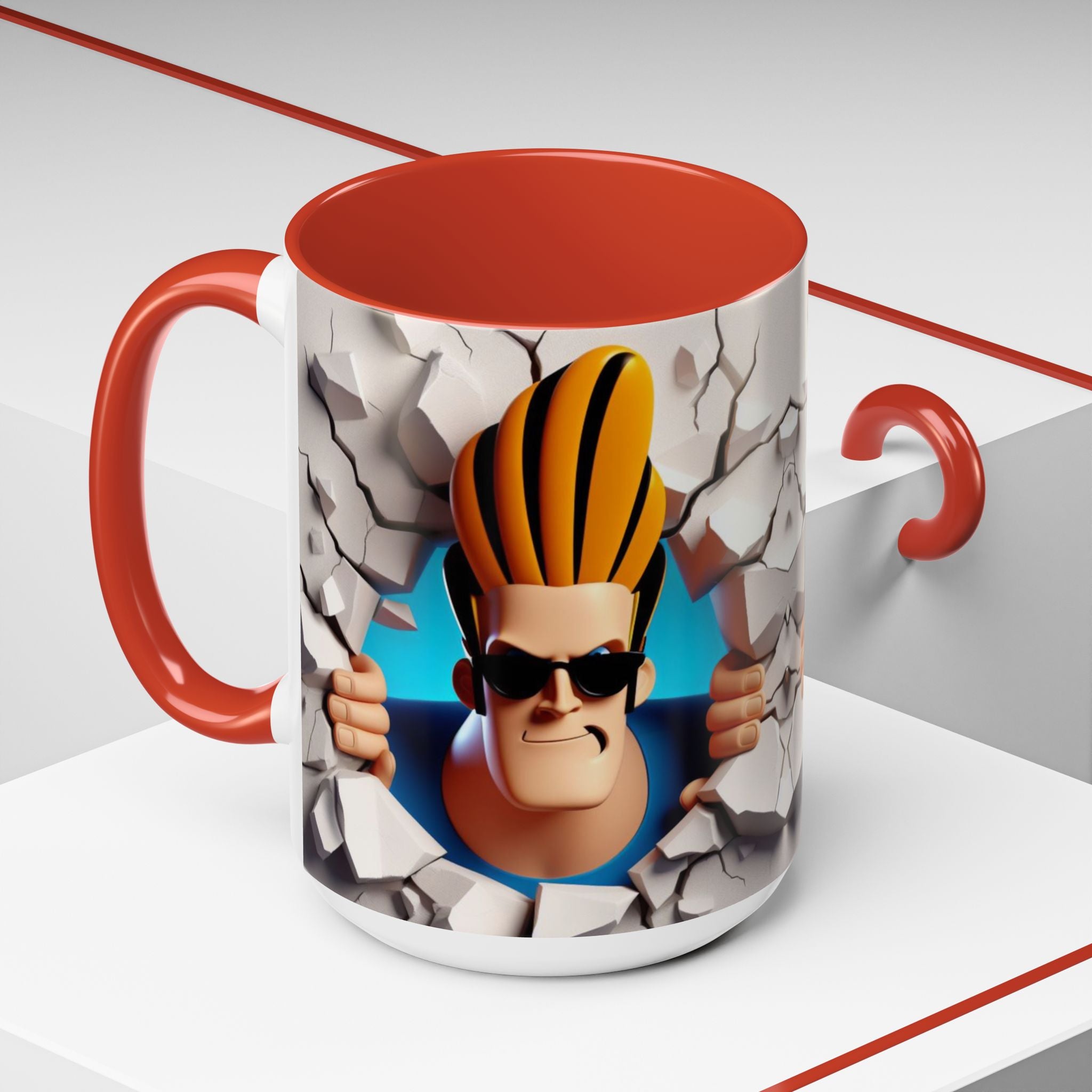 Johnny Bravo Breakthrough Coffee Mug (11oz & 15oz)