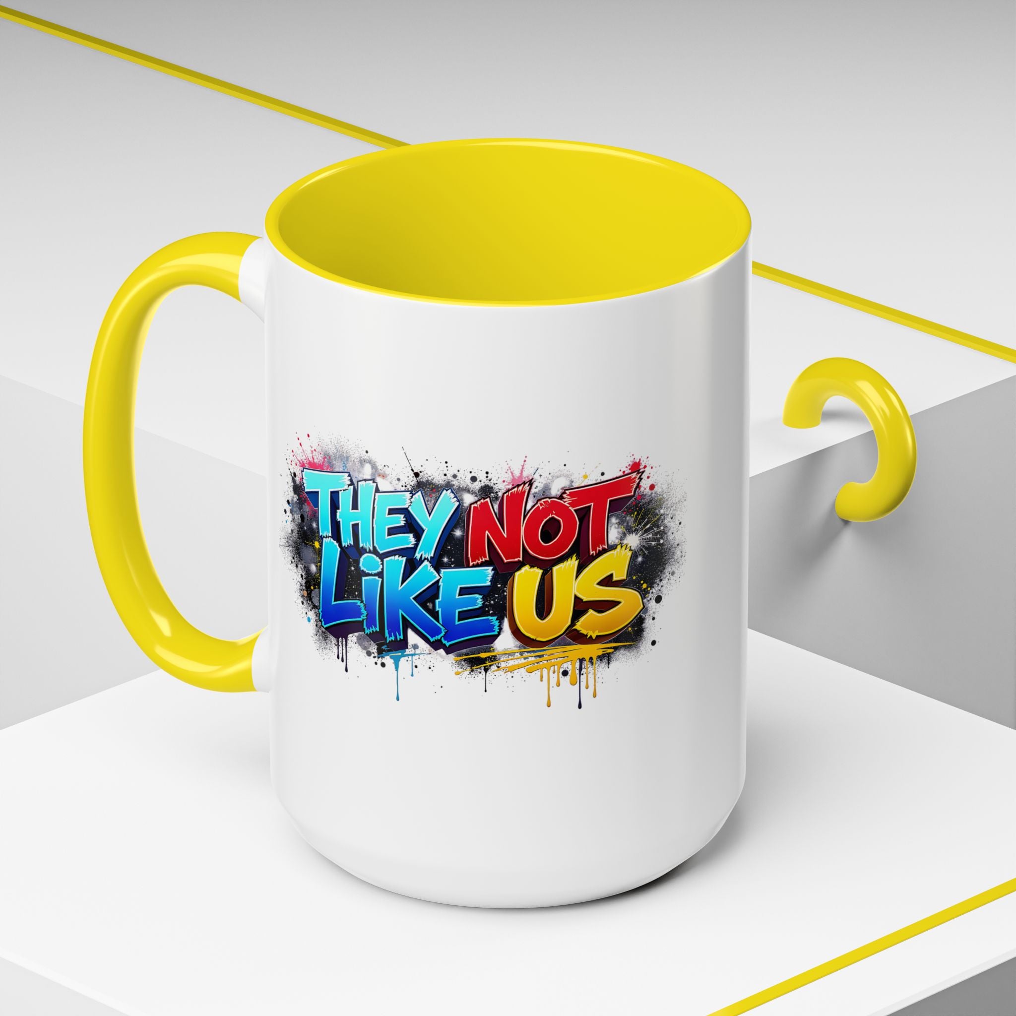 They Not Like Us Coffee Mug — Graffiti Accent Mug (11/15oz)