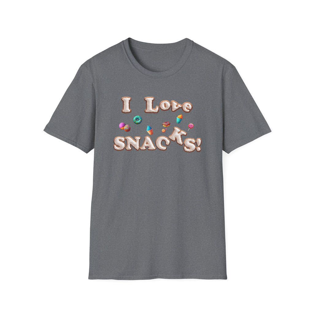 I Love Snacks T-Shirt — Cute Snack Lover Graphic Tee