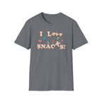 I Love Snacks T-Shirt — Cute Snack Lover Graphic Tee